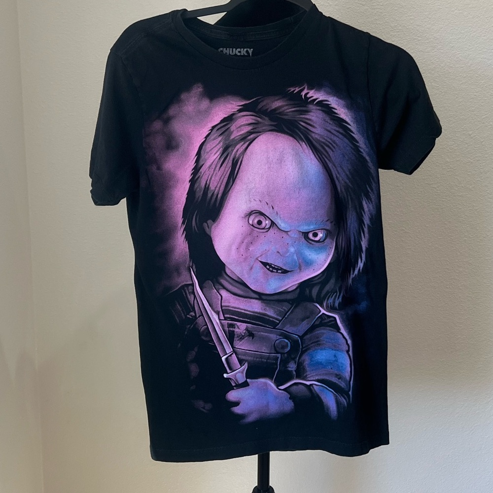 Chucky Childs Play Black and Purple T-Shirt S